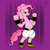 Size: 900x900 | Tagged: safe, artist:feralroku, pinkie pie, g4, crossover, dragon ball, dragon ball z, majin boo, solo, transformation