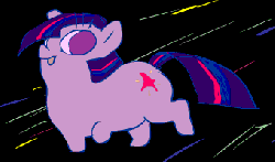 Size: 340x200 | Tagged: dead source, safe, artist:kanotynes, twilight sparkle, pony, g4, animated, dumb running ponies, female, solo