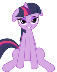 Size: 900x1142 | Tagged: safe, artist:bizarrepony, twilight sparkle, pony, unicorn, g4, bedroom eyes, female, lip bite, looking at you, mare, simple background, sitting, solo, transparent background, unicorn twilight