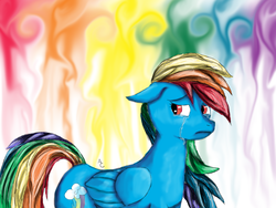 Size: 1200x900 | Tagged: safe, artist:lahiur, rainbow dash, g4, crying, sad