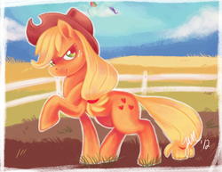 Size: 3300x2550 | Tagged: safe, artist:jabbym, applejack, earth pony, pony, g4, female, high res, solo