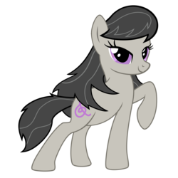 Size: 5000x5000 | Tagged: dead source, safe, artist:avfrosty, octavia melody, earth pony, pony, g4, absurd resolution, alternate hairstyle, female, raised hoof, simple background, solo, transparent background, vector