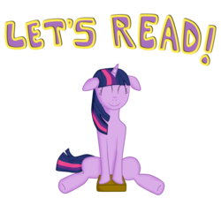 Size: 1000x1000 | Tagged: safe, artist:salvador-dl, twilight sparkle, g4, book, cute