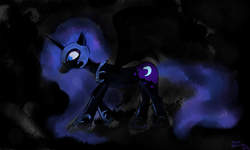 Size: 5000x3000 | Tagged: safe, artist:wonder-waffle, nightmare moon, alicorn, pony, g4, solo