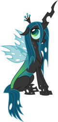 Size: 900x1880 | Tagged: source needed, useless source url, safe, artist:zimvader42, queen chrysalis, changeling, changeling queen, g4, crown, fangs, female, jewelry, looking back, regalia, simple background, sitting, smiling, solo, transparent background, vector, wings