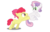 Size: 554x358 | Tagged: safe, artist:iheartnico2, apple bloom, sweetie belle, earth pony, pony, unicorn, g4, applebuck, colt, foal, male, rule 63, silver bell, simple background, transparent background, vector