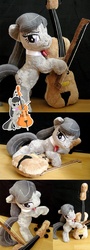 Size: 800x2234 | Tagged: safe, artist:furboz, octavia melody, g4, cello, irl, musical instrument, photo, plushie