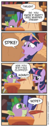 Size: 700x1817 | Tagged: safe, artist:alfourman, spike, twilight sparkle, g4, comic