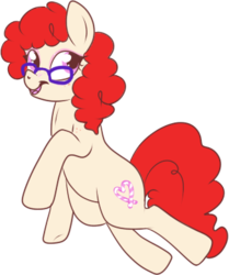 Size: 325x388 | Tagged: safe, artist:lulubell, twist, earth pony, pony, g4, adult, female, glasses, older, simple background, solo, transparent background