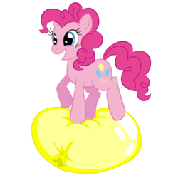 Size: 1080x1080 | Tagged: safe, artist:to-lazy-for-username, pinkie pie, g4, balloon, that pony sure does love balloons