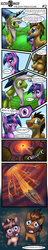 Size: 900x4708 | Tagged: safe, artist:cybertoaster, doctor whooves, star swirl the bearded, time turner, twilight sparkle, comic:the shattered stone, g4, comic, crossover, tardis