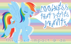 Size: 1440x900 | Tagged: safe, artist:mintystitch, rainbow dash, pony, g4, female, solo