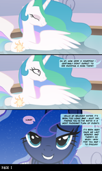 Size: 900x1512 | Tagged: safe, artist:anonymous, princess celestia, princess luna, alicorn, pony, comic:stay with me sister, g4, bath, bedroom eyes, butt, comic, eyes closed, eyeshadow, female, frown, grin, implied incest, implied lesbian, implied princest, implied shipping, incest, lesbian, lip bite, looking at you, plot, ship:princest, shipping, smiling, spa, spread wings, steam, wide eyes