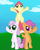 Size: 1176x1467 | Tagged: safe, artist:runbowdash, apple bloom, scootaloo, sweetie belle, g4, cutie mark crusaders, pony pyramid