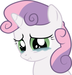 Size: 5580x5800 | Tagged: dead source, safe, artist:brovic43, sweetie belle, pony, unicorn, g4, sisterhooves social, absurd resolution, crying, female, heartbreak, sad, scrunchy face, simple background, solo, transparent background, vector