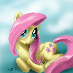 Size: 640x640 | Tagged: safe, artist:giantmosquito, fluttershy, pony, g4, female, solo