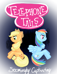 Size: 2550x3300 | Tagged: safe, artist:seeminglycaptivating, applejack, rainbow dash, g4, bad anatomy, high res