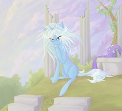 Size: 1273x1159 | Tagged: safe, artist:v-invidia, trixie, g4, ruins, smiling