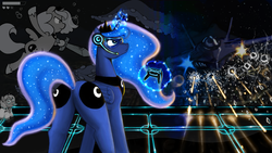 Size: 1400x788 | Tagged: safe, artist:dobromyslov, princess luna, pony, gamer luna, g4, butt, plot, woona