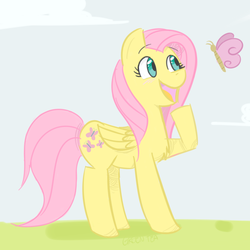 Size: 800x800 | Tagged: safe, artist:xieril, fluttershy, pony, g4, female, solo