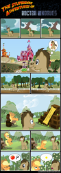 Size: 1280x3609 | Tagged: safe, artist:gray--day, applejack, doctor whooves, time turner, earth pony, pony, g4, comic, female, male, mare, stallion