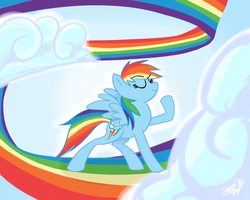 Size: 1000x800 | Tagged: safe, artist:xieril, rainbow dash, pony, g4, female, solo