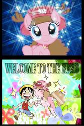 Size: 781x1170 | Tagged: safe, g4, crossover, monkey d. luffy, one piece, pony pony chopper, tony tony chopper