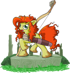 Size: 616x639 | Tagged: safe, artist:apostlebird, brave (movie), disney princess, merida, ponified, simple background, transparent background, unshorn fetlocks