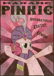 Size: 2000x2800 | Tagged: safe, artist:frostmusic, pinkie pie, g4, high res, poster, romani