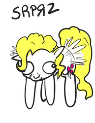 Size: 700x905 | Tagged: safe, artist:aphexangel, surprise, pony, g1, g4, derp, female, flying, g1 to g4, generation leap, solo