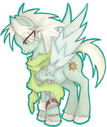 Size: 874x1038 | Tagged: safe, artist:pony-untastic, pony, bleach (manga), crossover, hitsugaya toshiro, ponified, simple background, solo, transparent background