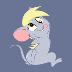 Size: 534x534 | Tagged: safe, artist:furseiseki, derpy hooves, mouse, pony, g4, derpy mouse, female, mousified, silly, silly pony, solo, species swap