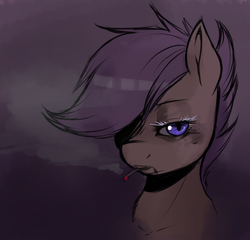 Size: 1116x1073 | Tagged: safe, artist:spittfireart, scootaloo, pony, g4, cigarette, female, smoking, solo