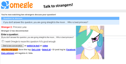 Size: 942x478 | Tagged: safe, princess celestia, princess luna, g4, funny, moon, omegle, text