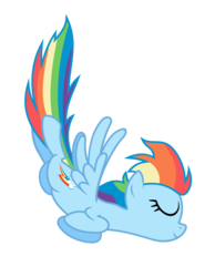 Size: 3744x4816 | Tagged: safe, artist:itchykitchy, rainbow dash, pony, g4, absurd resolution, eyes closed, female, flying, simple background, solo, transparent background, vector