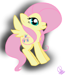 Size: 495x564 | Tagged: safe, artist:nightbluemoon, fluttershy, pony, g4, female, solo