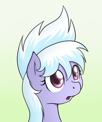 Size: 750x900 | Tagged: safe, artist:marikaefer, cloudchaser, pony, ask flitter and cloudchaser, g4, female, gradient background, mare, solo