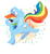 Size: 1000x1080 | Tagged: safe, artist:spicyhamsandwich, rainbow dash, pegasus, pony, g4, female, solo