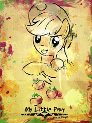 Size: 872x1163 | Tagged: dead source, safe, artist:mlp-frank, applejack, earth pony, pony, g4, cutie mark, female, solo