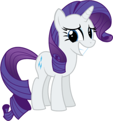 Size: 479x513 | Tagged: safe, artist:violetclm, rarity, pony, unicorn, g4, female, grin, mare, simple background, smiling, solo, standing, transparent background