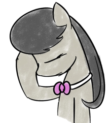 Size: 650x742 | Tagged: safe, artist:erthilo, octavia melody, pony, g4, crayon, facehoof, female, simple background, solo, transparent background