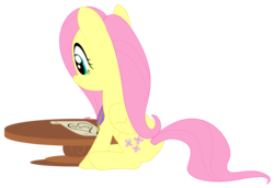 Size: 8576x5880 | Tagged: safe, artist:replaymasteroftime, fluttershy, pegasus, pony, g4, absurd resolution, butt, female, flutterbutt, mare, plot, simple background, solo, transparent background