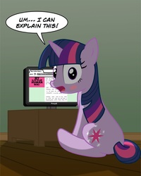 Size: 1538x1920 | Tagged: safe, artist:bcrich40, twilight sparkle, g4, blushing, computer, embarrassed, google chrome, human fetish, humie, my little human, url