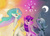 Size: 1300x945 | Tagged: safe, artist:pedantia, princess celestia, princess luna, twilight sparkle, alicorn, pony, unicorn, g4, cutie mark, female, mare, moon, s1 luna, sun, unicorn twilight