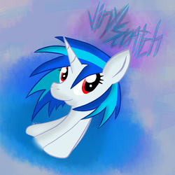 Size: 1500x1500 | Tagged: safe, artist:wonder-waffle, dj pon-3, vinyl scratch, pony, unicorn, g4, solo