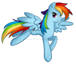 Size: 800x714 | Tagged: safe, artist:secret-pony, rainbow dash, pony, g4, female, flying, simple background, solo