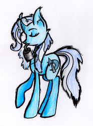 Size: 572x772 | Tagged: safe, artist:crayonponies, trixie, g4, drink