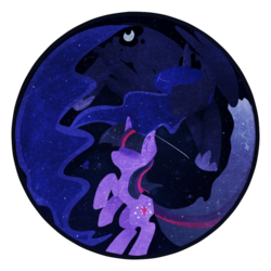 Size: 800x800 | Tagged: safe, artist:lustrous-dreams, princess luna, twilight sparkle, g4