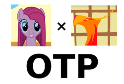 Size: 661x449 | Tagged: safe, philomena, pinkie pie, phoenix, g4, exploitable meme, meta, otp, pinkamena diane pie, pinkomeena, pun