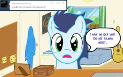 Size: 853x533 | Tagged: safe, artist:catiron, soarin', ask soarin the wonderbolt, g4, ask, tumblr